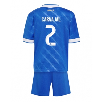 Billige Fotballdrakt Real Madrid Daniel Carvajal #2 Replika Tredjedraktsett Barn 2025-26 Kortermet (med bukser)